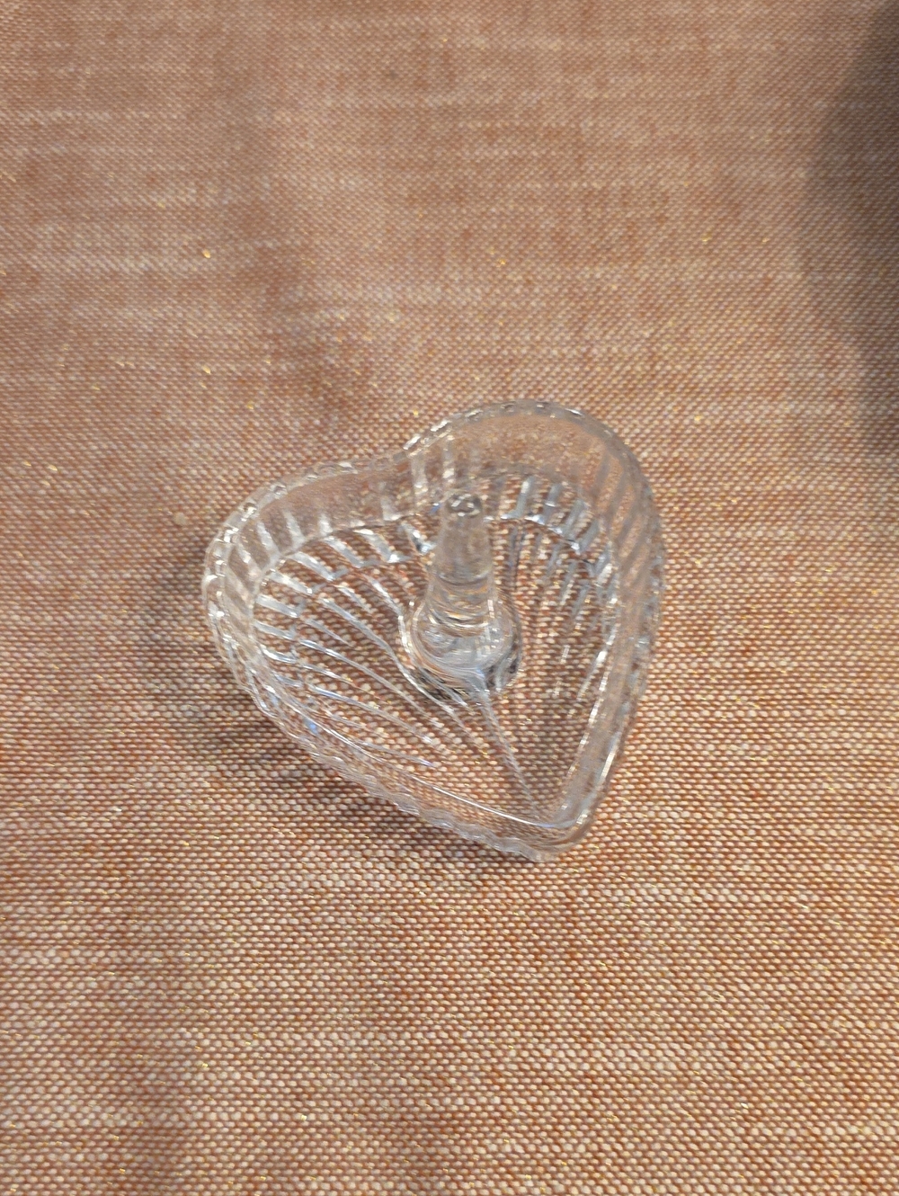 Gorham Esprit Crystal Heart Ring Holder